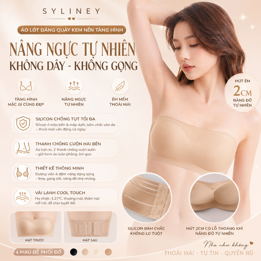 Syliney Invisible Strapless Foundation Bra - ALOT40