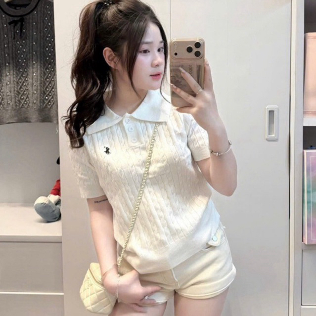 เสื้อกันหนาวเชือกม้า Mtg คอปก QC ฟรีไซส์
