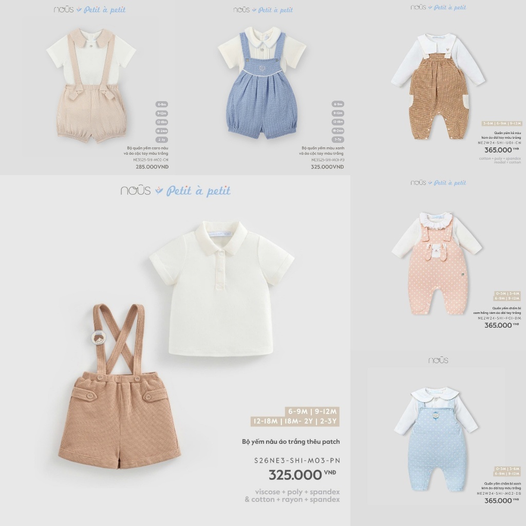Nous (6M-2Y) – ชุดเอี๊ยมลายสีสันสดใส ผ้าคอตตอนยืดใส่สบาย – NF21A FF