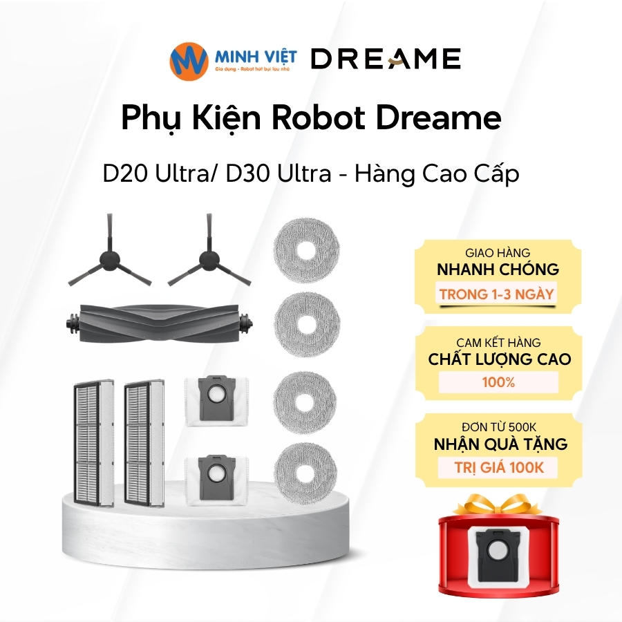 Dreame D30 Ultra/ D20 Ultra อุปกรณ์เสริมสําหรับเครื่องดูดฝุ่นหุ่นยนต์ - สินค้าคุณภาพ - พรีเมี่ยม 100