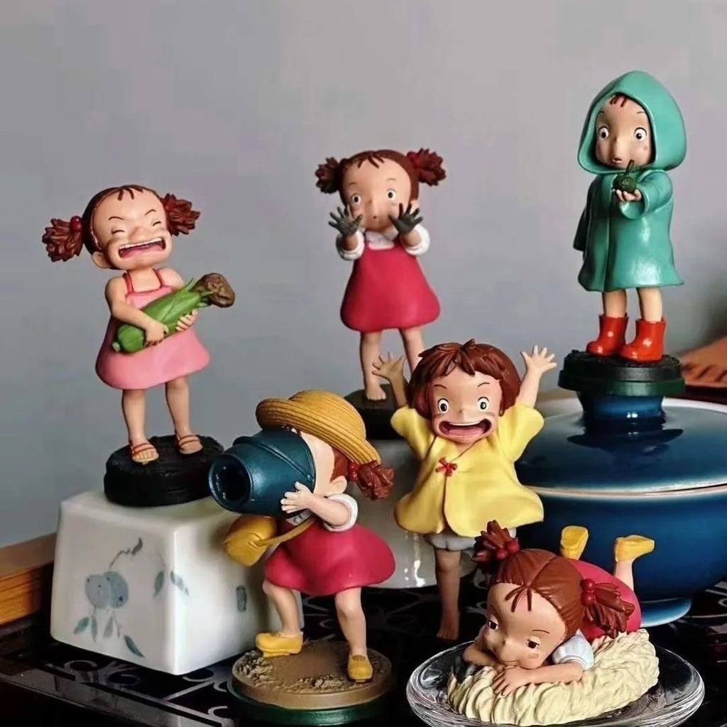 ตุ๊กตา Ponyo และ Sosuke ชุดรูปปั้น 6 ชิ้น