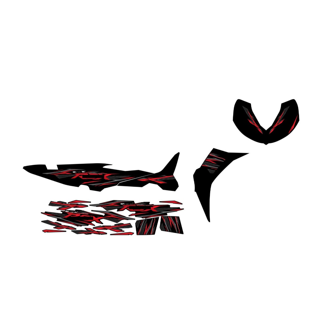 NEW LIFE WAVE RSX STAMP WITH BEAUTIFUL BLACK AND RED BEAM DESIGN MODEL