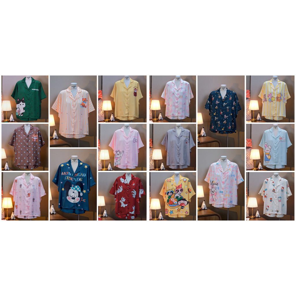 MonyBear Silk Pajama Hanzhou Silk Bat Thigh รูปแบบใหม่ (ไม่มีอุปกรณ์เสริม)