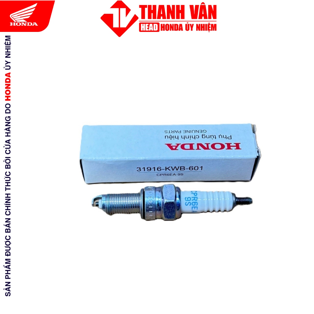หัวเทียน NGK แท้ Honda (รหัส 193116-KWB-601 - สัญลักษณ์ CPR6EA-9S) สําหรับ Dream 110, Wave 110, Alph