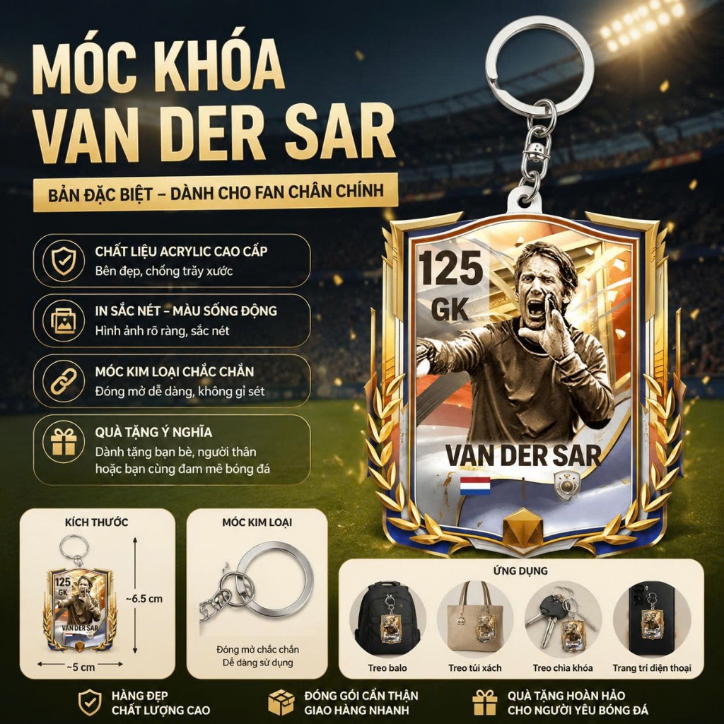 พวงกุญแจ Van der Sar 125 - ร้านตกแต่งซันนี่ ร้านตกแต่งซันนี่ NANG DECOR SHOP