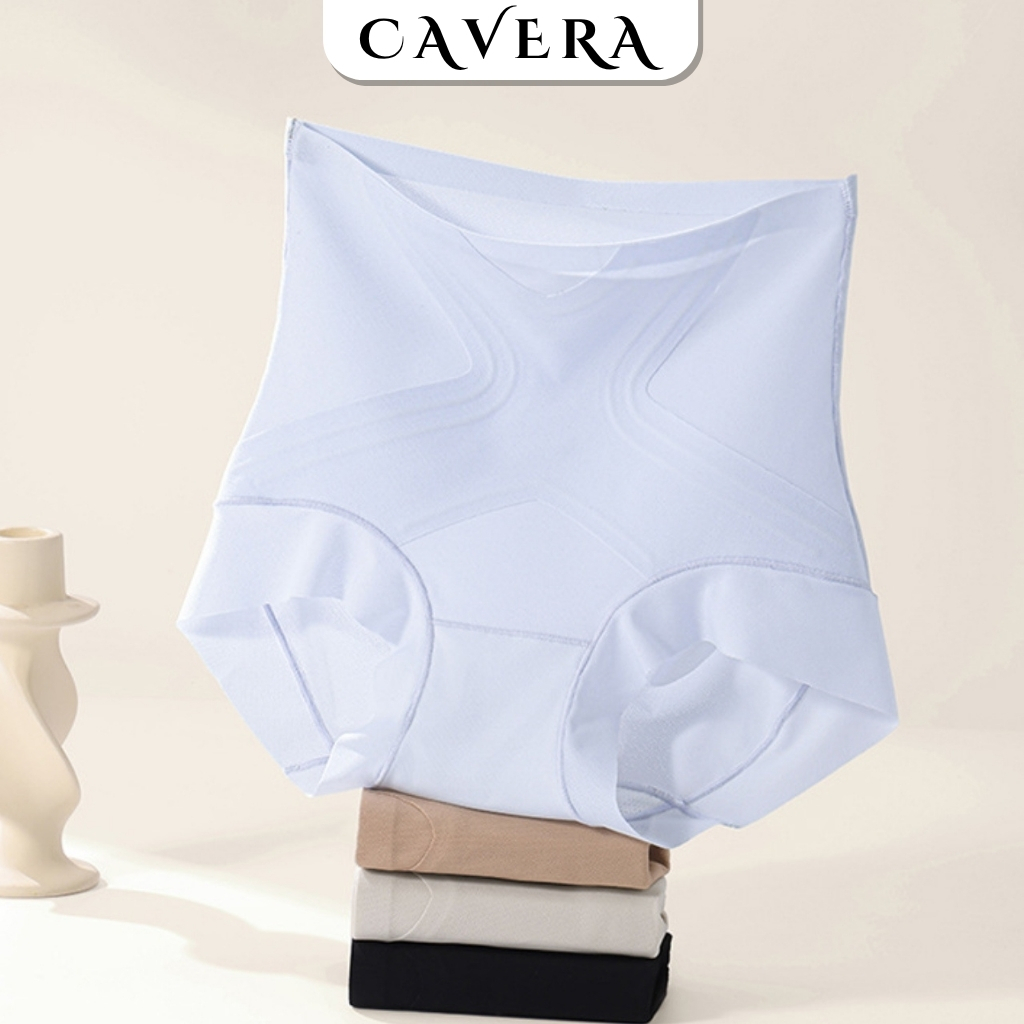 Combo ชุดชั้นในสตรีกระชับหน้าท้องบาง ไม่มีขอบ ล่องหน รูปร่างนุ่ม CAVERA VNL608