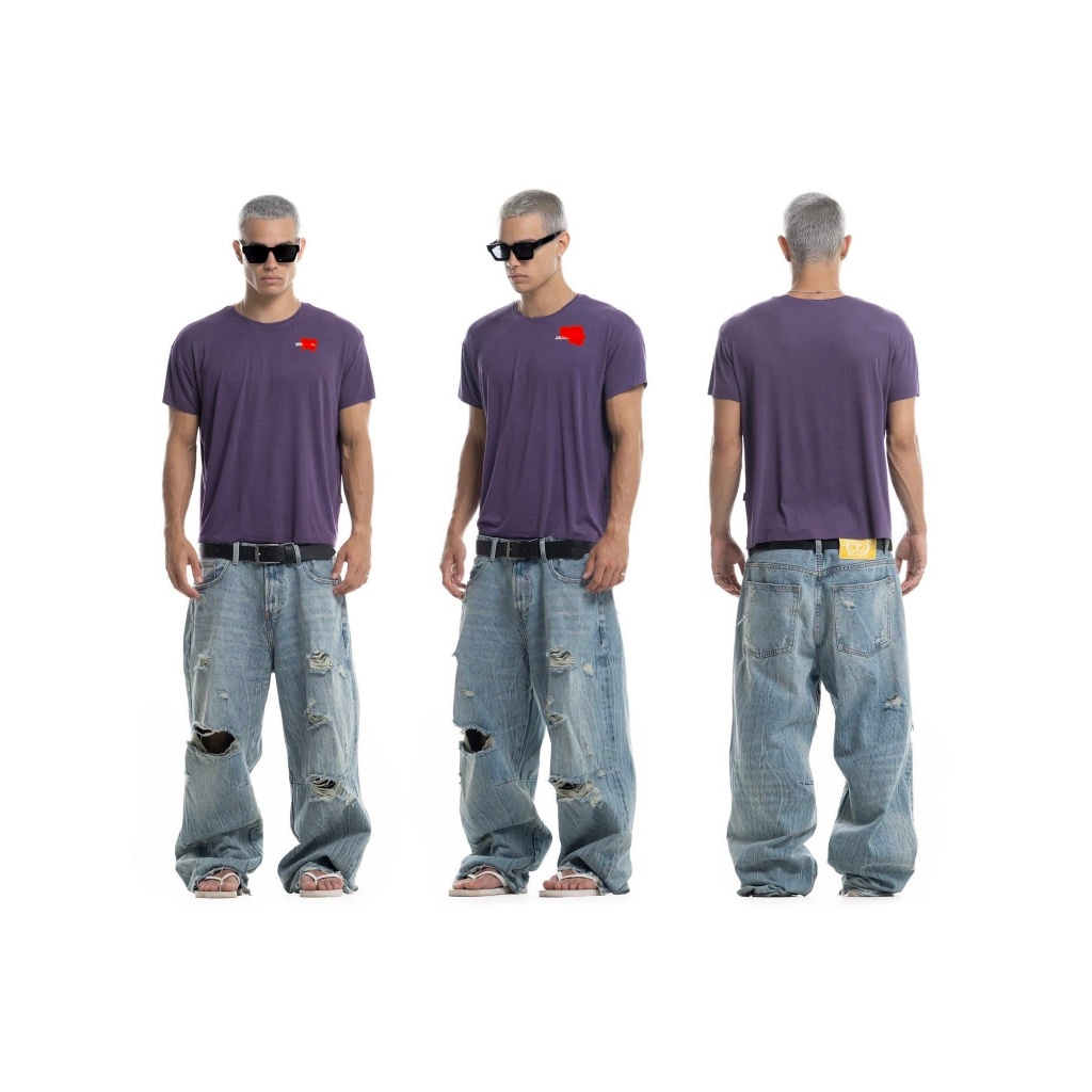 HOTEL T-SHIRT SS26 REGULAR FIT PURPLE - เสื้อยืดแขนสั้นสําหรับผู้ชายและผู้หญิง