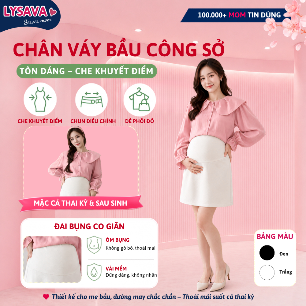 LYSAVA กระโปรงคนท้องพร้อมเข็มขัดเอวยางยืดคุณภาพสูง Weled Umi - ชุดคอนซีลเลอร์, Flattering และข้อต่อง
