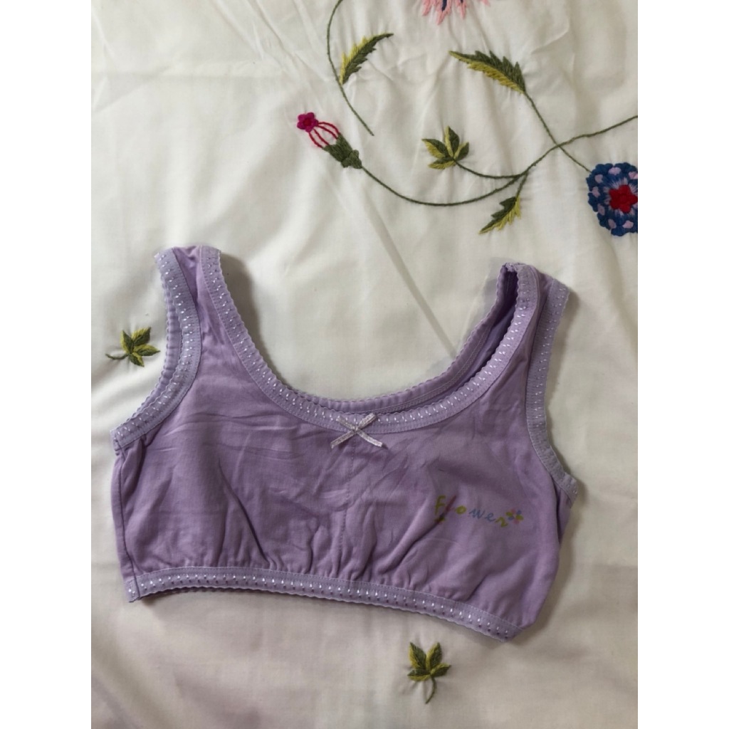 Si bra ไซส์ XXS 60/65 ผ้าคอตตอนสีม่วง