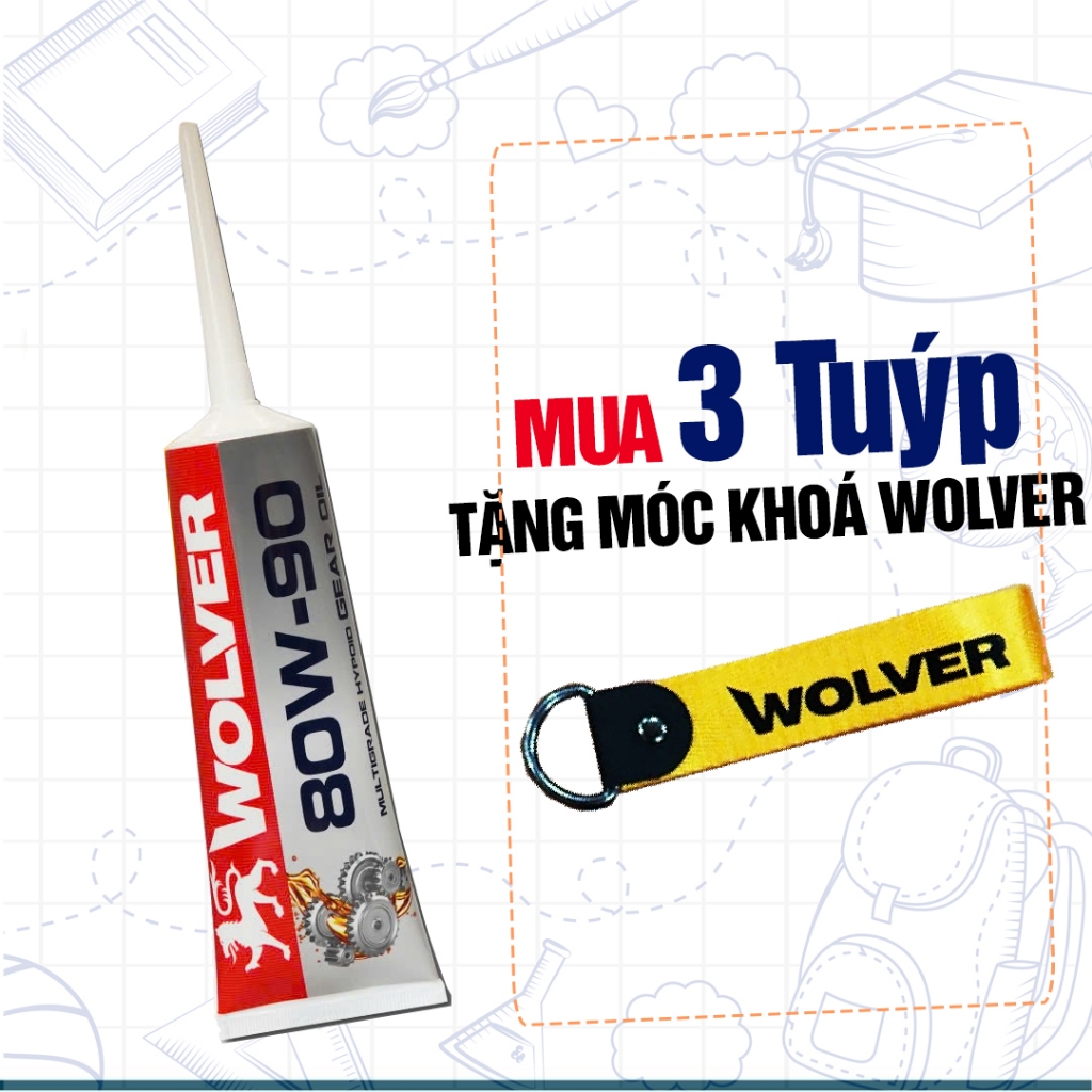 Wolver 80W90 Laptop Oil 120ml, API GL5, New Scooter Gearbox Oil นําเข้าจากยุโรป