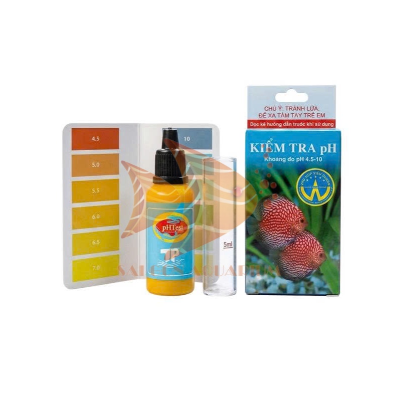 PH TEST SOLUTION - PH WATER HARDNESS TEST METER สําหรับอควาเรียม