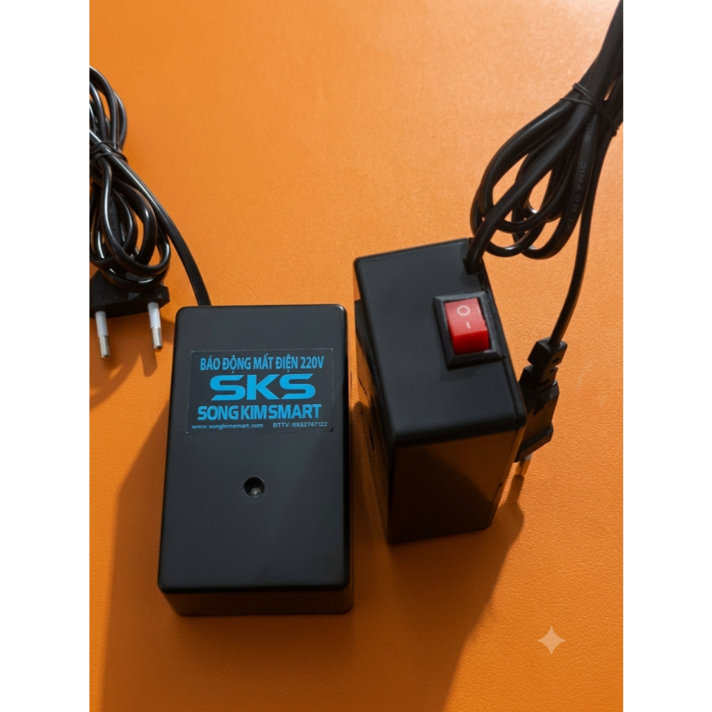 POWER LOSS ALARM, 220V POWER OUTAGE ALARM แบตเตอรี่แบบชาร์จไฟได้แบบรวม