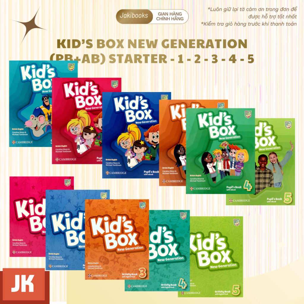 หนังสือภาษาอังกฤษ - กล่อง Kids รุ่นใหม่ - (หนังสือ pupil+สมุดกิจกรรม) ฉบับใหม่