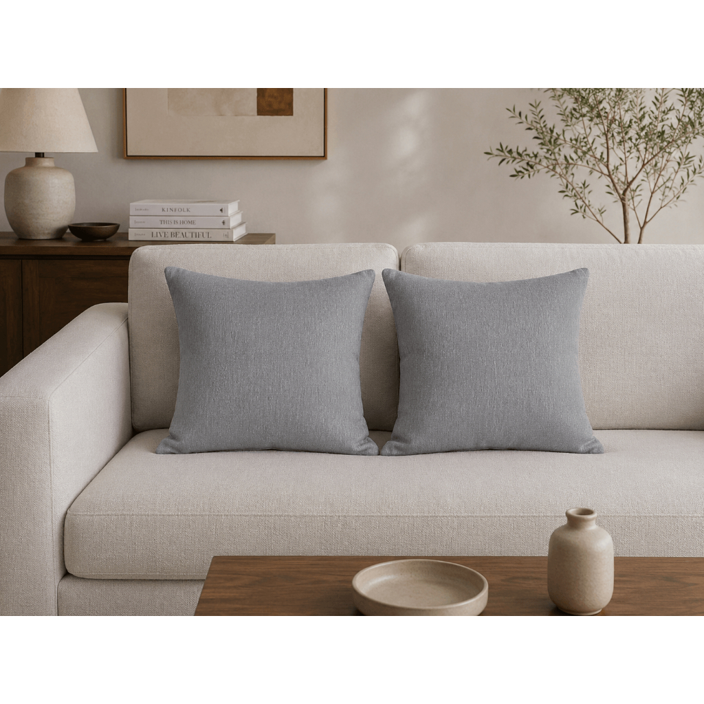 SOFA DECORATIVE PILLOW 40x40CM SNOW GREY