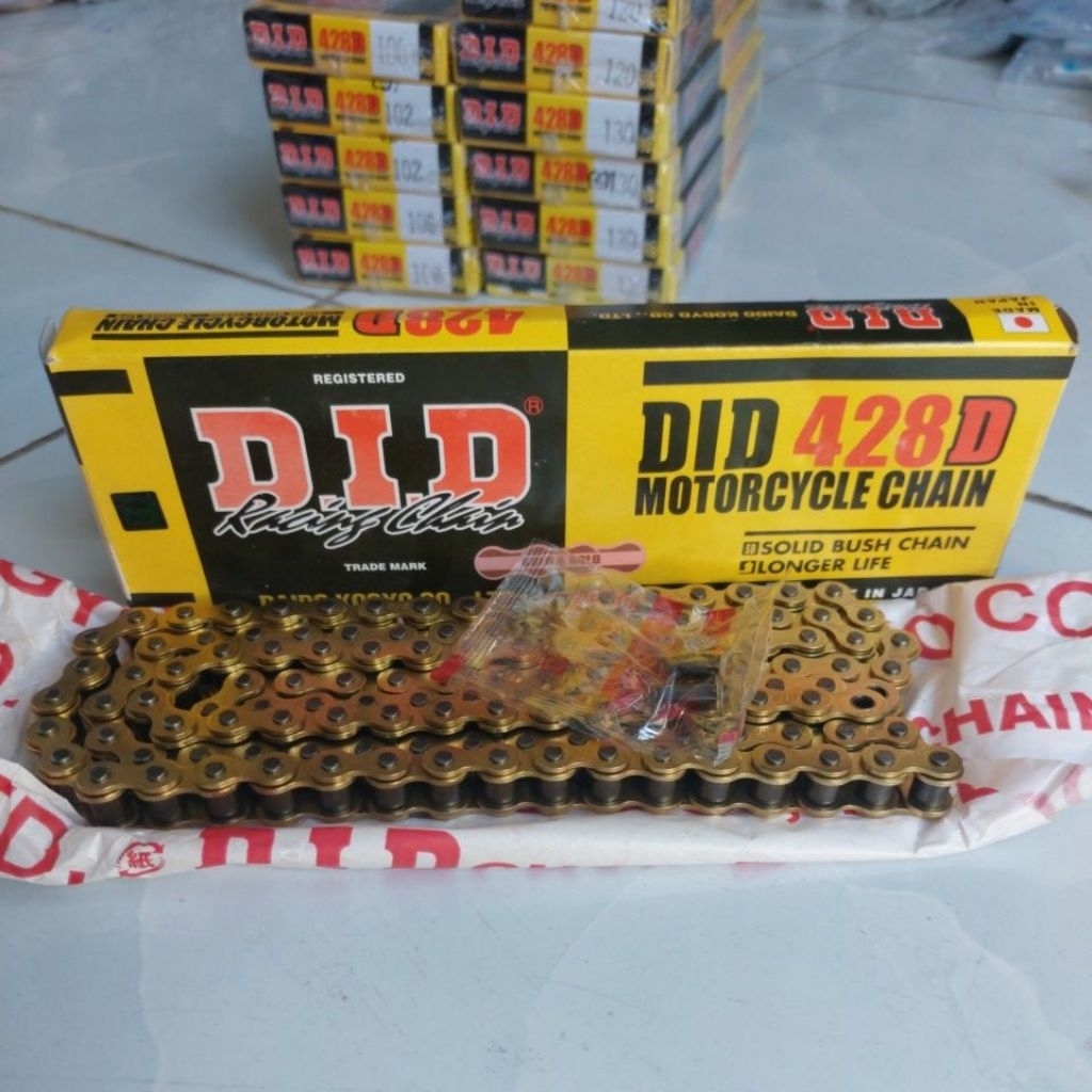 ทองแท้ DID Tak 428D 9mm 124,130 ตา ยี่ห้อ DID แท้.