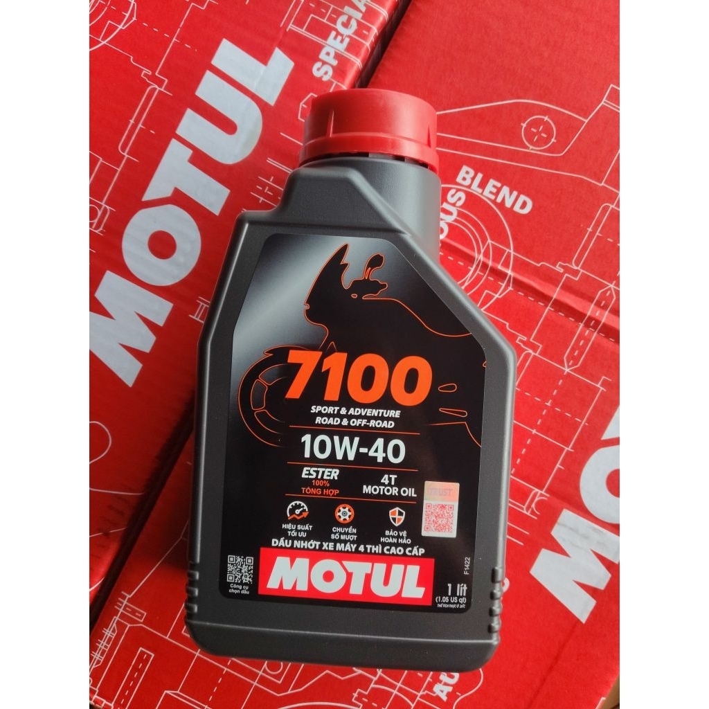 MOTUL 7100 10W 40 1 LITER น้ํามันหล่อลื่นรถจักรยานยนต์ MOTUL 7100 10W 40 1 LITER
