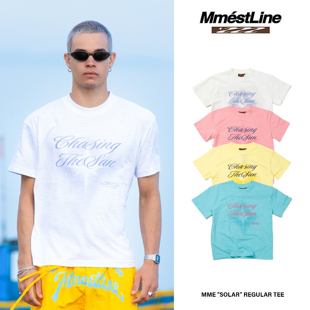 [Summer 26 Edition] เสื้อยืด M เสื้อกล้าม "SOLAR" แบบปกติ Premium Cotton SLUB Cotton สกรีนลาย Tramue