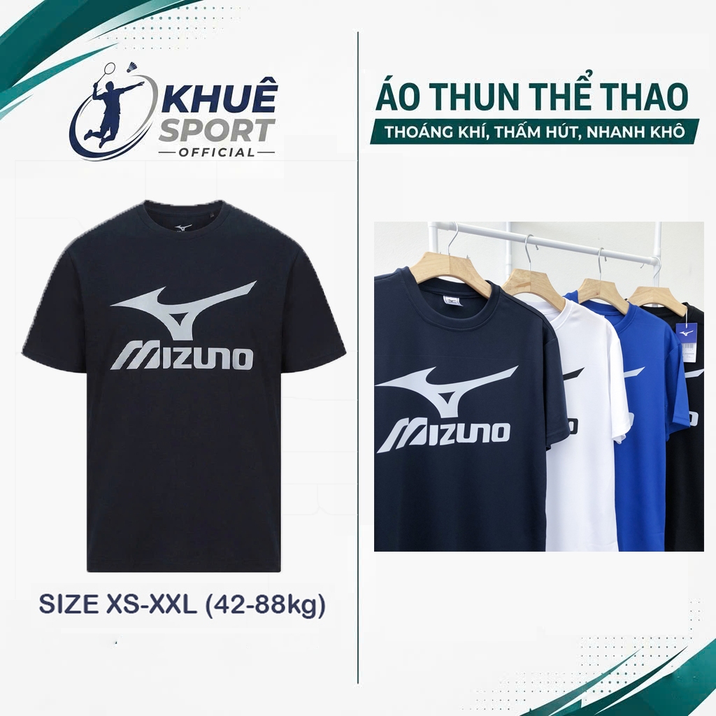 เสื้อยืดแบดมินตันแขนสั้นสําหรับผู้ชายและผู้หญิง M04 Chest Logo ผ้าคุณภาพสูง - Khu Sport Official