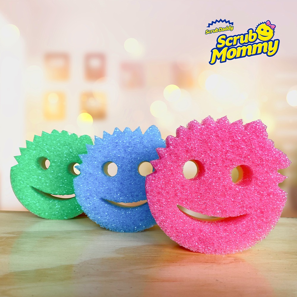 แผ่นล้างจาน Scrub Daddy Scrub Mommy ไม่เป็นรอย ทนทาน ปลอดภัย