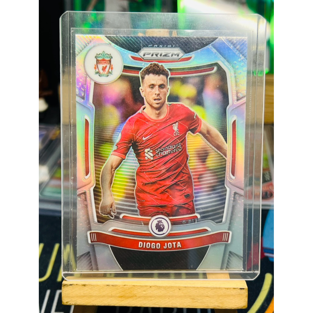 Diogo Jota Liverpool Refractor Panini Prizm EPL 2021/22 การ์ดฟุตบอล