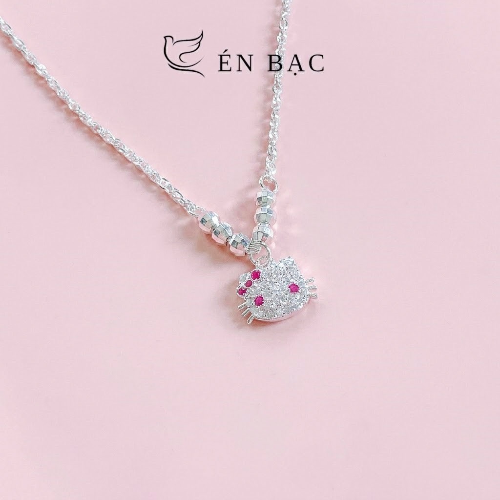 สร้อยคอเงินเด็ก - สร้อยคอ hello kitty น่ารักสําหรับเด็ก - Silver Swallow - STANDARD SILVER COMMITMEN