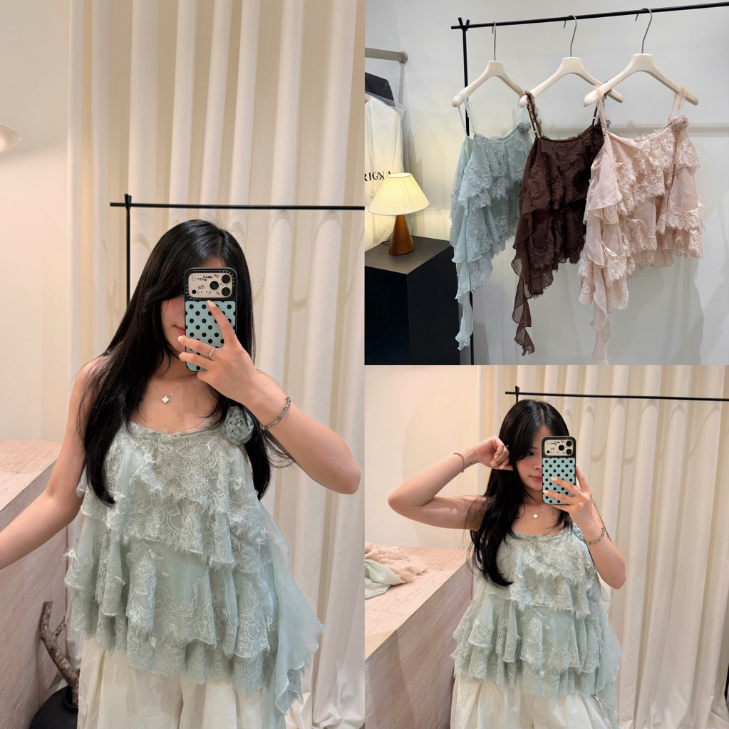 สตูดิโอบี25 | เสื้อคลุมลูกไม้ฝอยดอกไม้