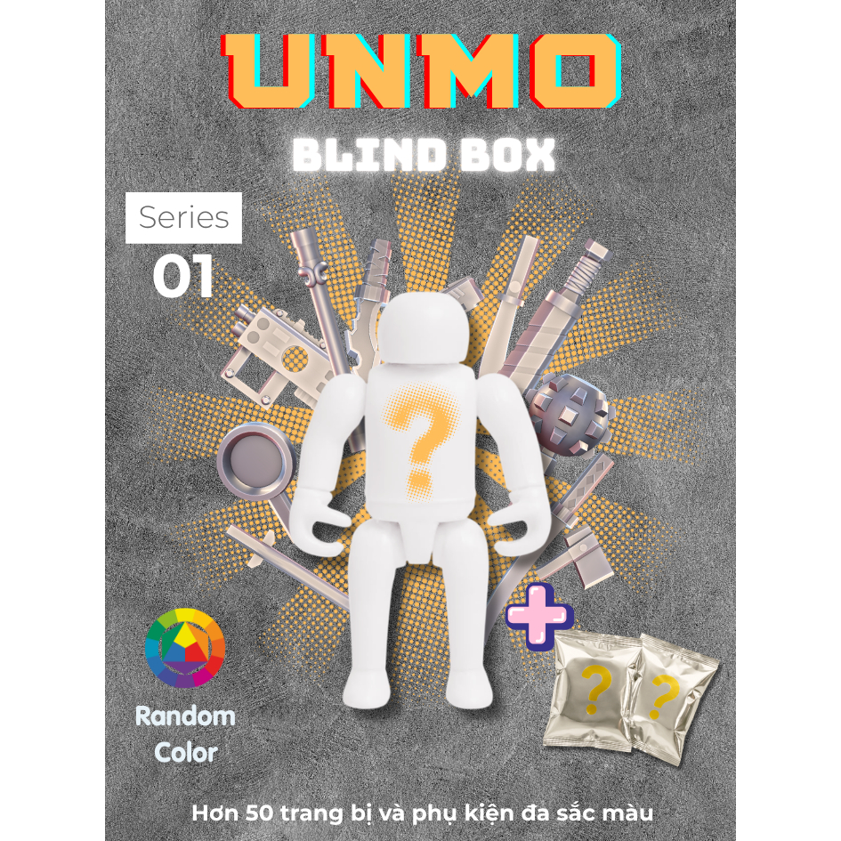 UnMo รุ่น 5.5 ซม. + อุปกรณ์เสริมกล่องตาบอด + Creative Freedom