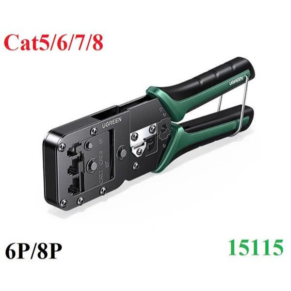 คุณภาพสูง Ugreen 15115 NW200 RJ45 RJ11 RJ12 6P 8P Cat5 Cat6 Cat7 Cat8 มัลติฟังก์ชั่นคีมเครือข่าย