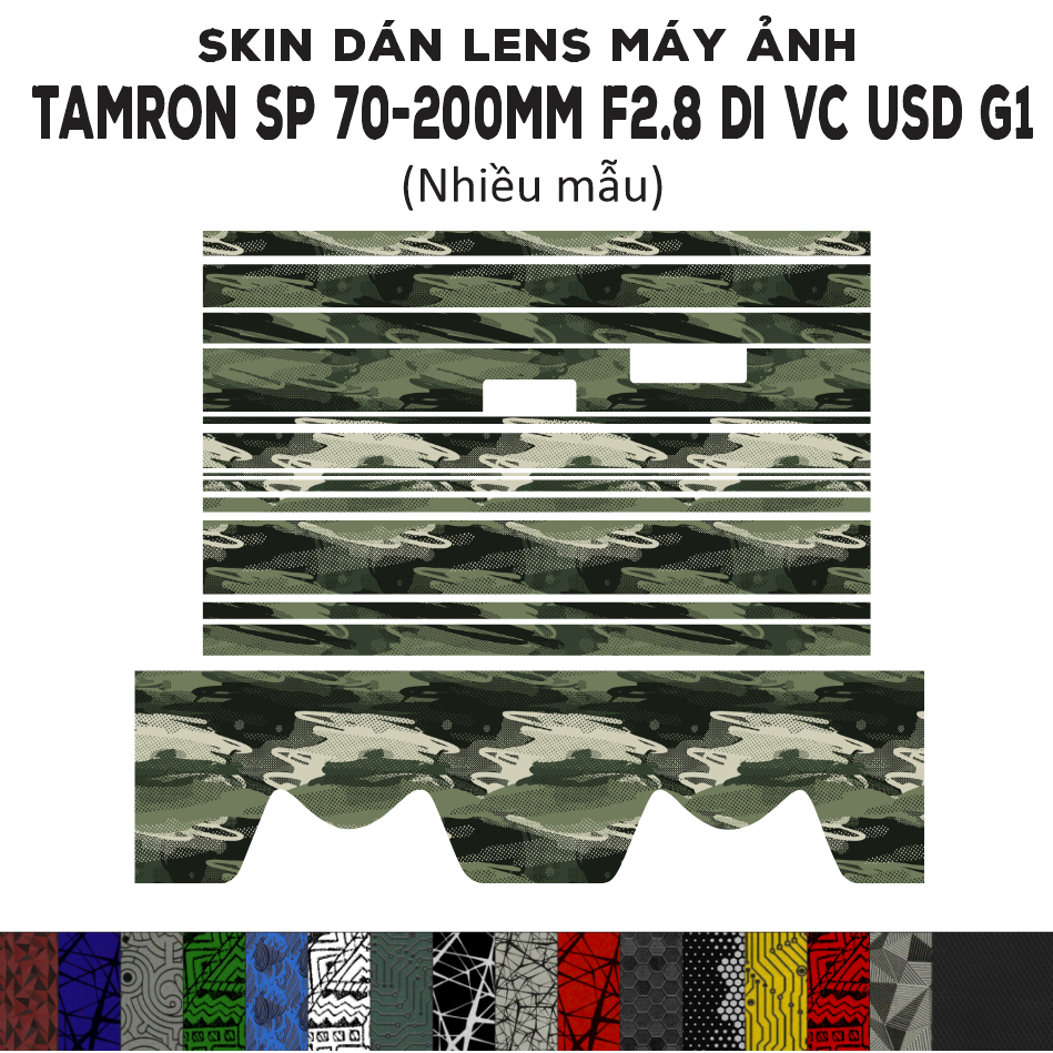 Tamron SP 70-200mm f2.8 Di VC USD G1 สติ๊กเกอร์เลนส์ Skin (หลายรุ่น) | Decal Film 3M สติ๊กเกอร์กันรอ