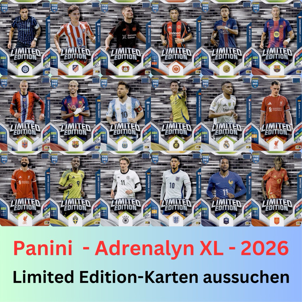 [ MS79 Odd Card Limited Panini 365 2026 ] การ์ดนักฟุตบอลหายากมาก Panini Limited 365 2026 (MS79)