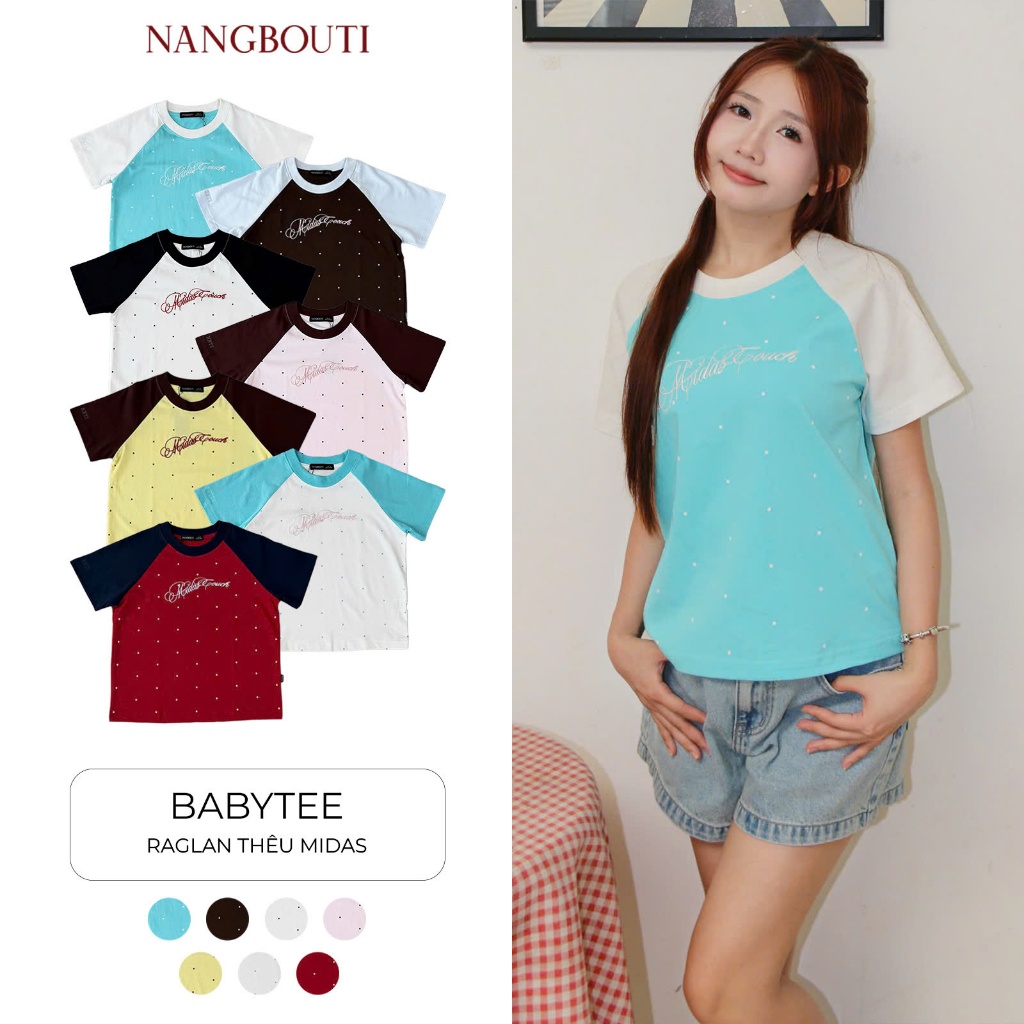 [HOT TREND] Midas Touch Babytee | A29893 - เสื้อ babytee ปัก Midas Touch