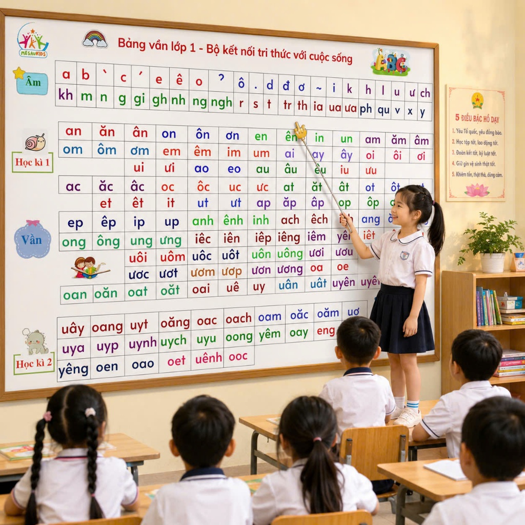 TRI A0 A1 Size Decal Rhyme Board ชุดการเชื่อมต่อความรู้เกรด 1