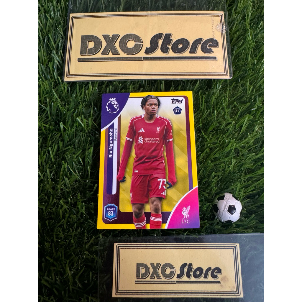 [ ของแท้ ] - RC - YELLOW PARALLEL - TOPPS PREMIER LEAGUE 2026 - RIO NGUMOHA (LIVERROL)