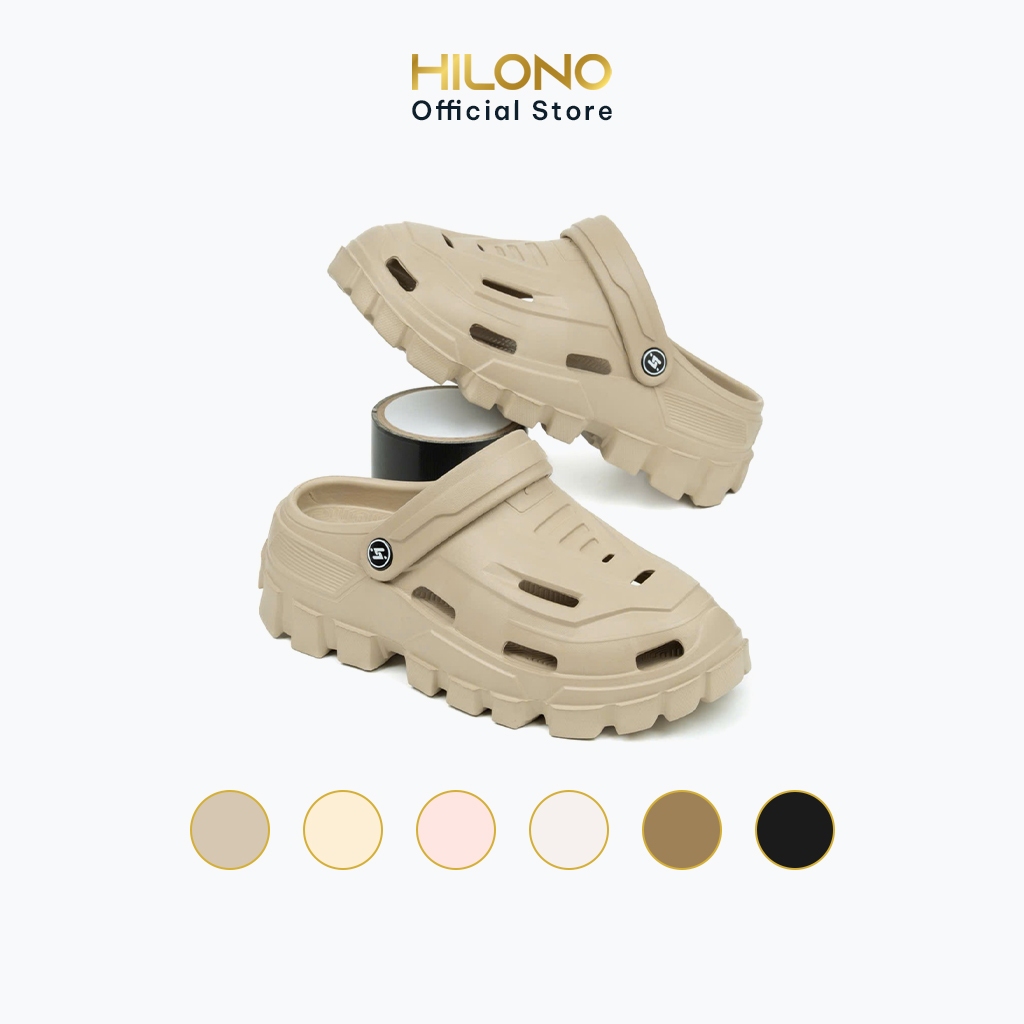 รองเท้าแตะพื้นสูง 5 ซม. ของผู้หญิงสบาย S14 Tactical - HILONO