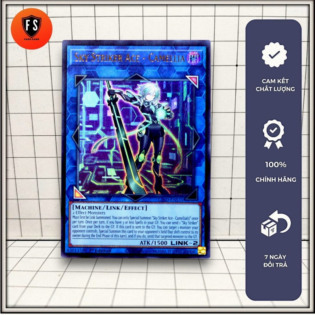 [FS Shop] การ์ด yugioh ของแท้ Sky Striker Ace - Camellia (หายากมาก) - ลิงค์