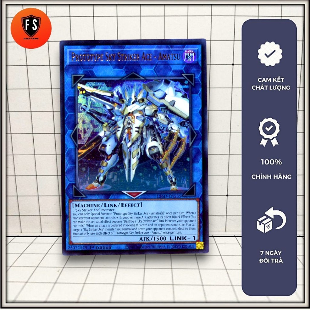 [FS Shop] การ์ด yugioh ของแท้ Prototype Sky Striker Ace - Amatsu (หายากมาก) - ลิงค์