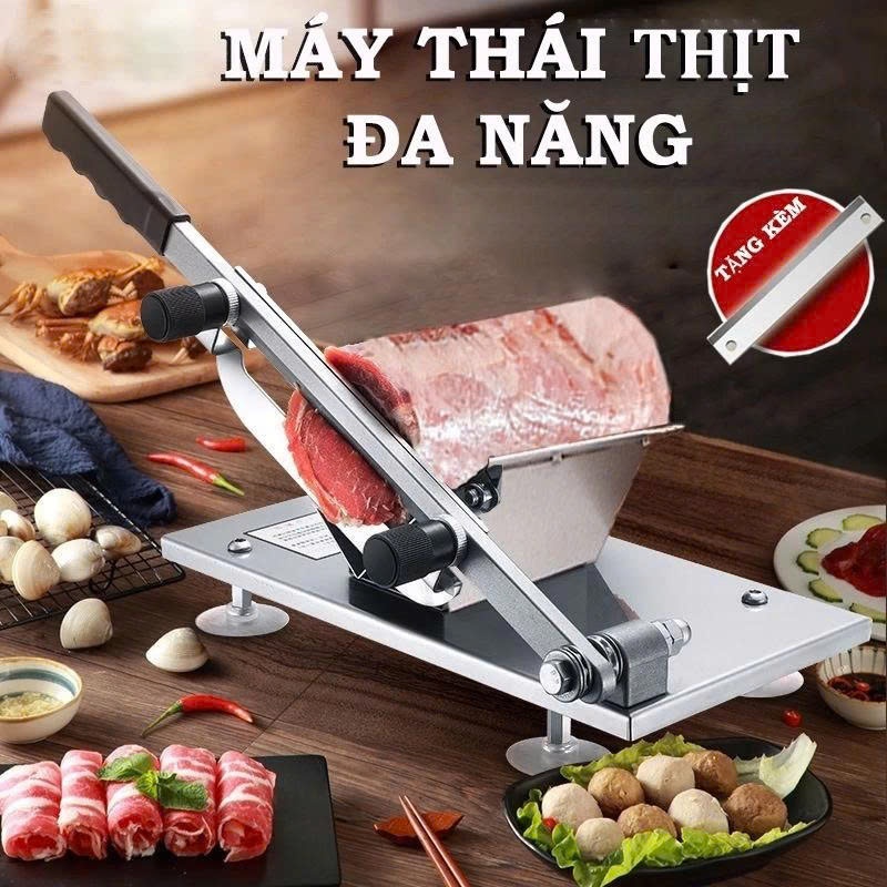 SUPER SHARP HAND MEAT CUTTER - MEAT SLICER, FROZEN MEAT CUTTER พร้อมใบมีดสแตนเลส 304
