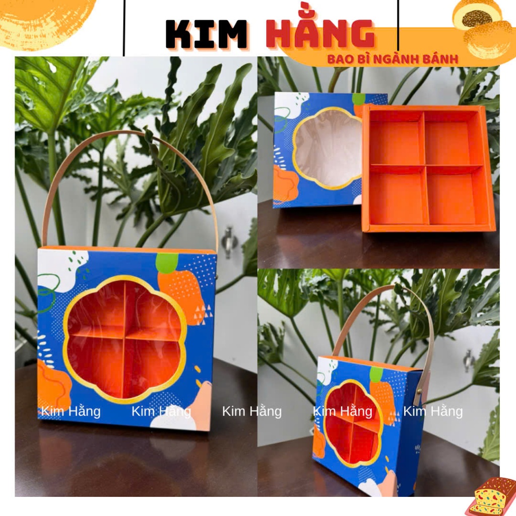 5 - 10 กล่อง บรรจุ 4 มินิ CARROT RABBIT ขนมไหว้พระจันทร์ - กล่องบรรจุขนมไหว้พระจันทร์ 4 ชิ้น 50gr - 
