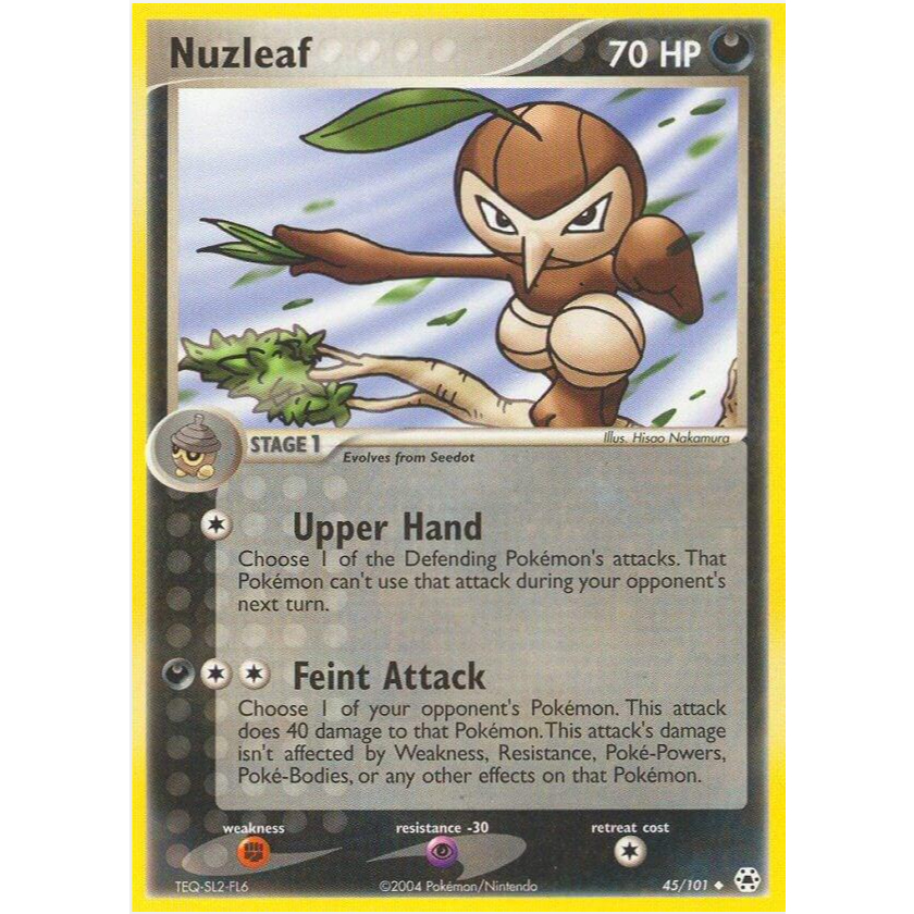 [การ์ดโปเกมอน TCG] Nuzleaf 45/101 Uncommon
