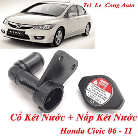 คอถังน้ํา + ฝาครอบถังน้ําสําหรับ Honda Civic 2006 2007 2008 2009 2010 2011 R18A K20A เครื่องยนต์ (รห