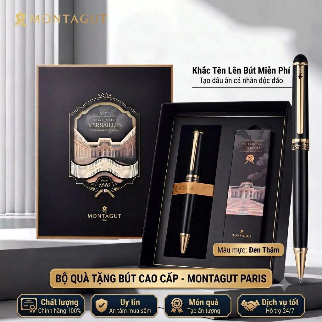 MONTAGUT M202_H306 ปากกาลายเซ็นพรีเมี่ยม ปากกาลายเซ็น พร้อมคําเรียกร้องสลักชื่อ ของขวัญ 20 พฤศจิกายน