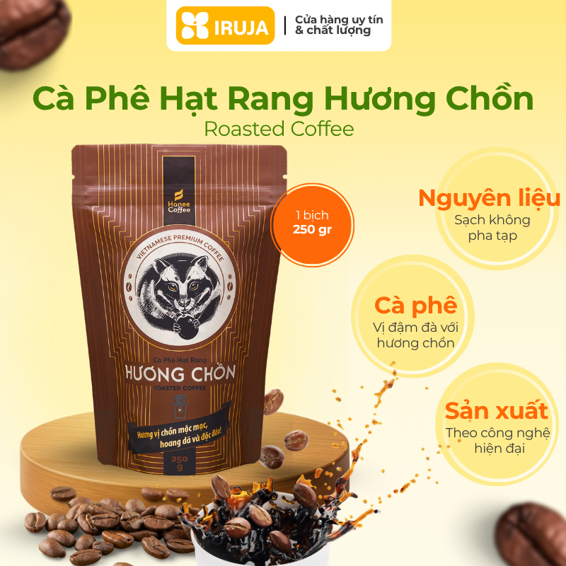 [IRUJA VIETNAM] BEAN COFFEE WEASEL FLAVOR VANG BAN ME 250G