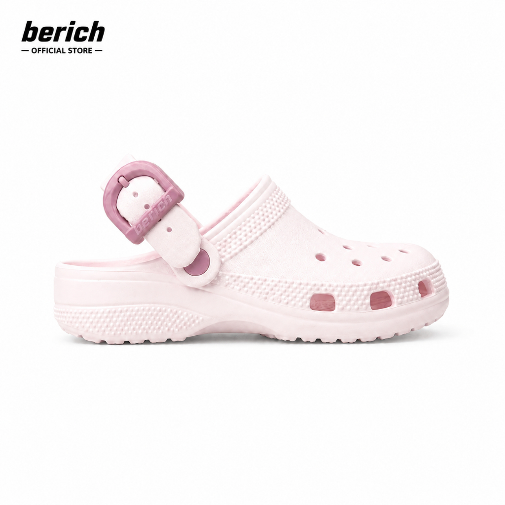 [GIVE CHARM] Clog BERICH Unisex Classic Enamel Buckle Bubble Shoes รองเท้าแตะแฟชั่นน้ําหนักเบาสไตล์โ