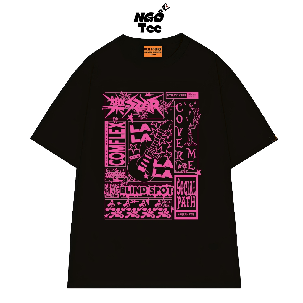 Stray Kids 3RACHA เสื้อยืด Unisex อัลบั้มใหม่ สไตล์วินเทจ STUPID TEE ผ้าฝ้ายคุณภาพสูงทรงหลวม