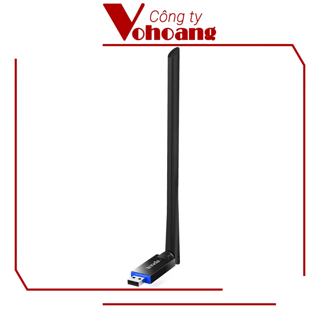 Tenda U10 - ตัวรับสัญญาณ USB WiFi 2 แบนด์มาตรฐาน AC650, เสาอากาศที่มีความสําคัญรับสัญญาณสูงพิเศษ 6dB