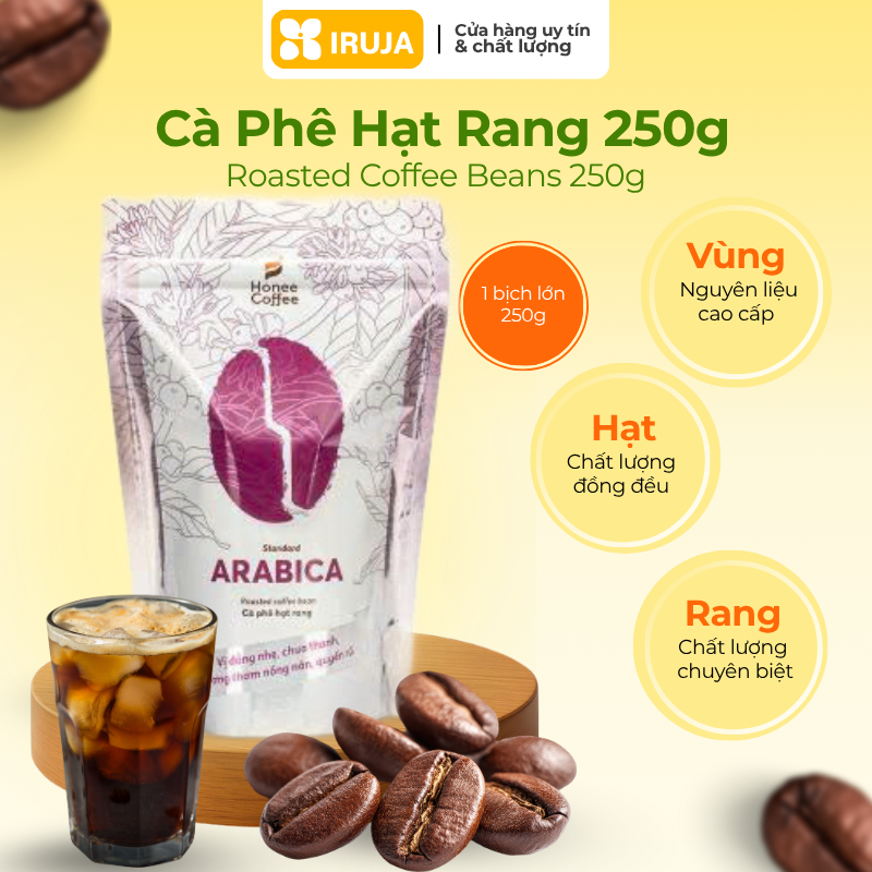 [IRUJA VIETNAM] BEAN COFFEE ARABICA HONEE 250G