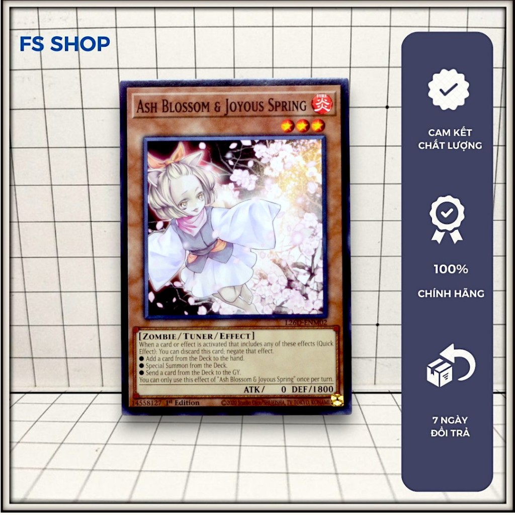 [FS Shop] การ์ด yugioh ของแท้ Ash Blossom & Joyous Spring (ทั่วไป)