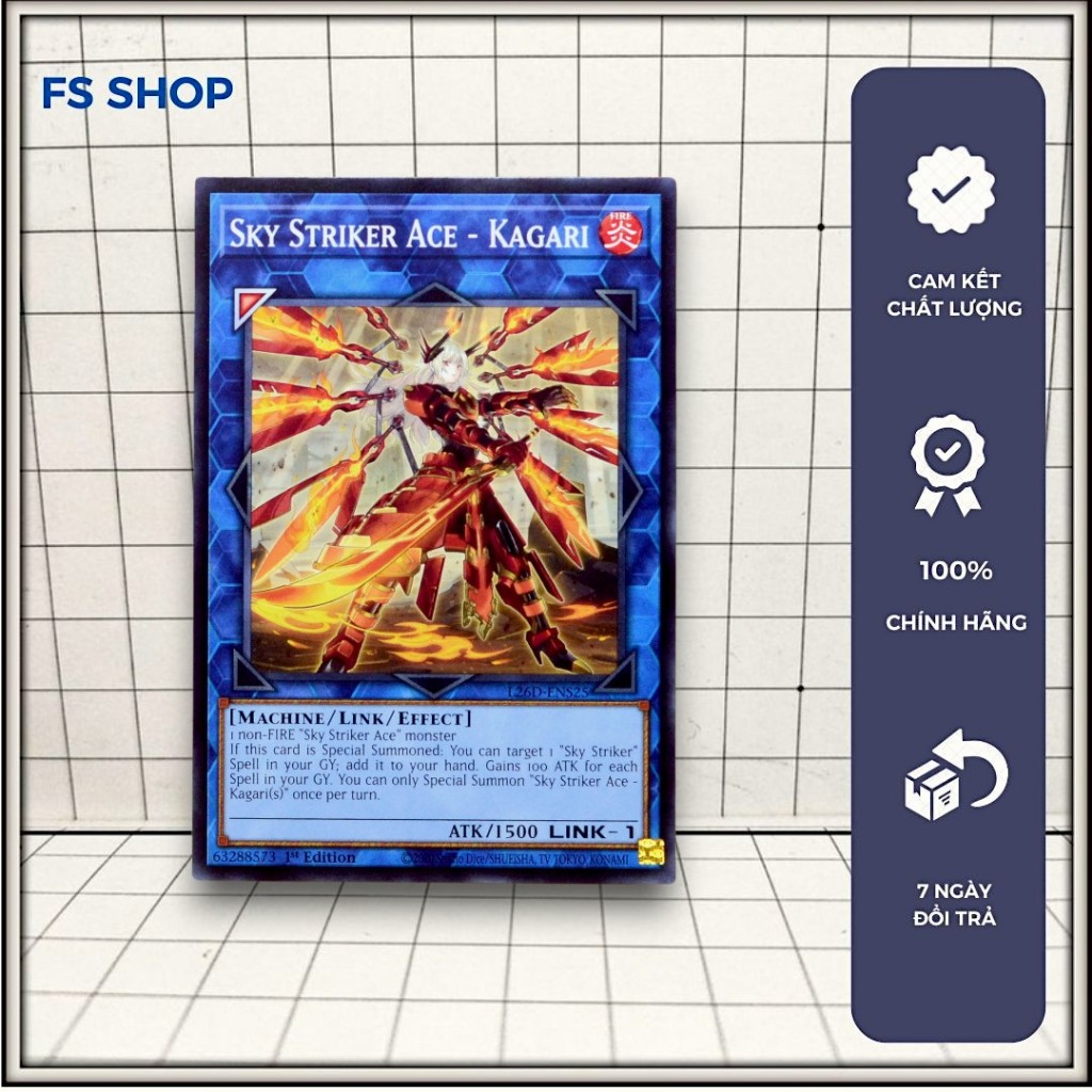 [FS Shop] การ์ด yugioh ของแท้ Sky Striker Ace - Kagari (Alternate Art) (ทั่วไป) - ลิงค์
