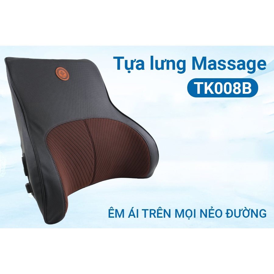 CIND TK008B นวดสํานักงานพนักพิงรถสีดําสีน้ําตาลเบาะนุ่มระบายอากาศหรูหราสะดวก