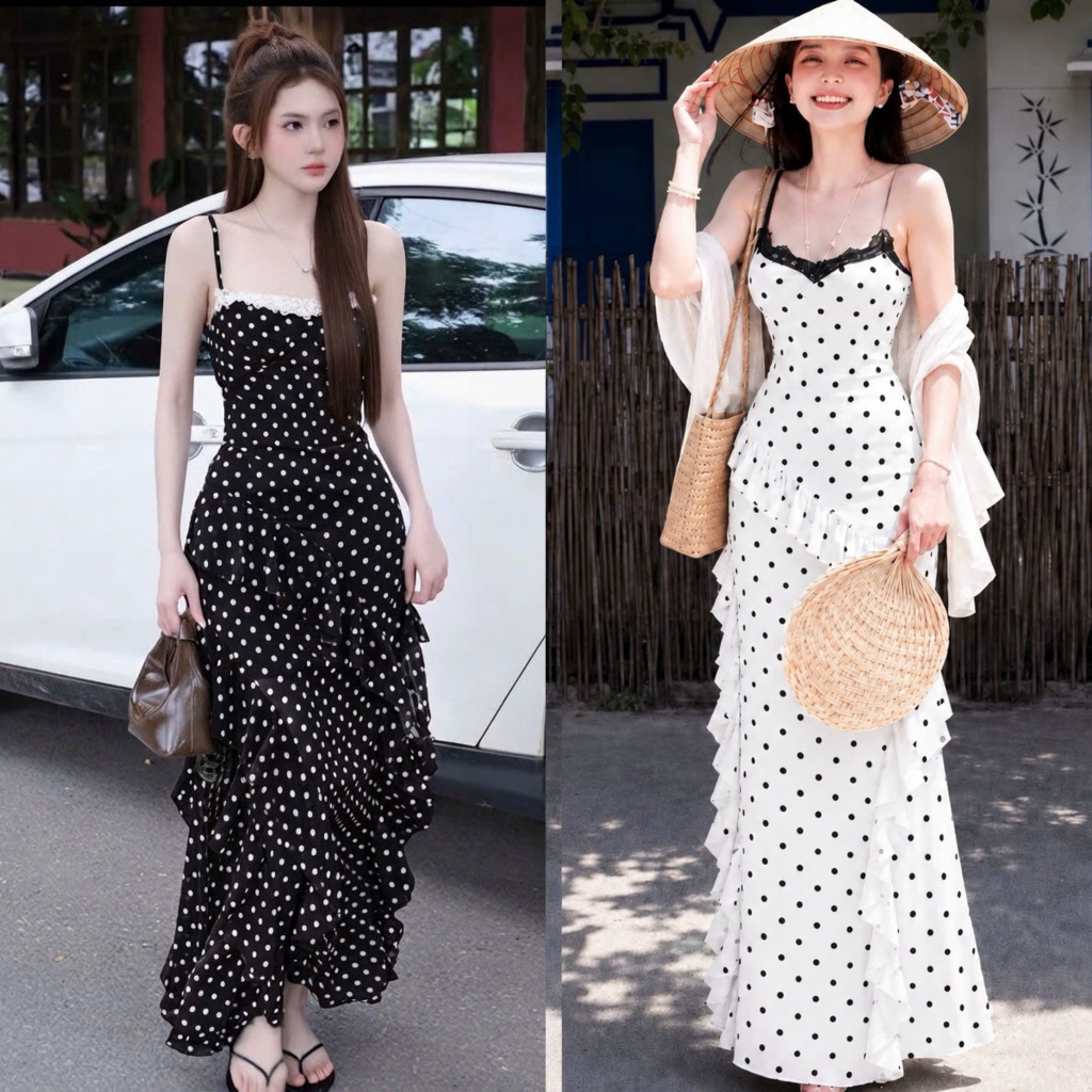 [BIG SIZE FAT CAT] 2S MAXI BEACH DRESS WITH LONG LACE Fringed FORM BIGSIZE 60-110KG DD048